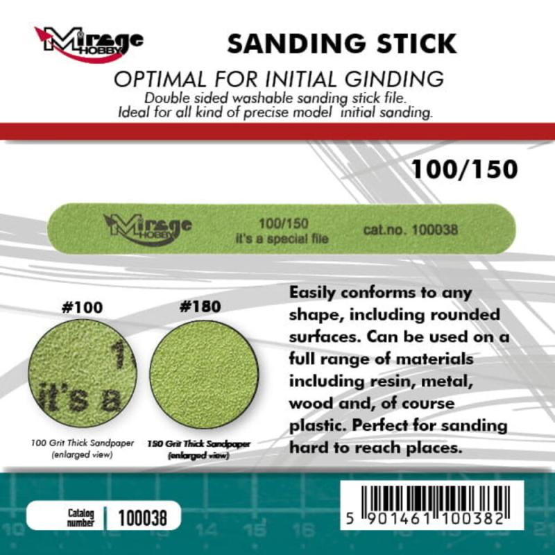 Sanding Stick Double Grid 100/150 Sanding Stick Double Grid 100/150 von Mirage Hobby
