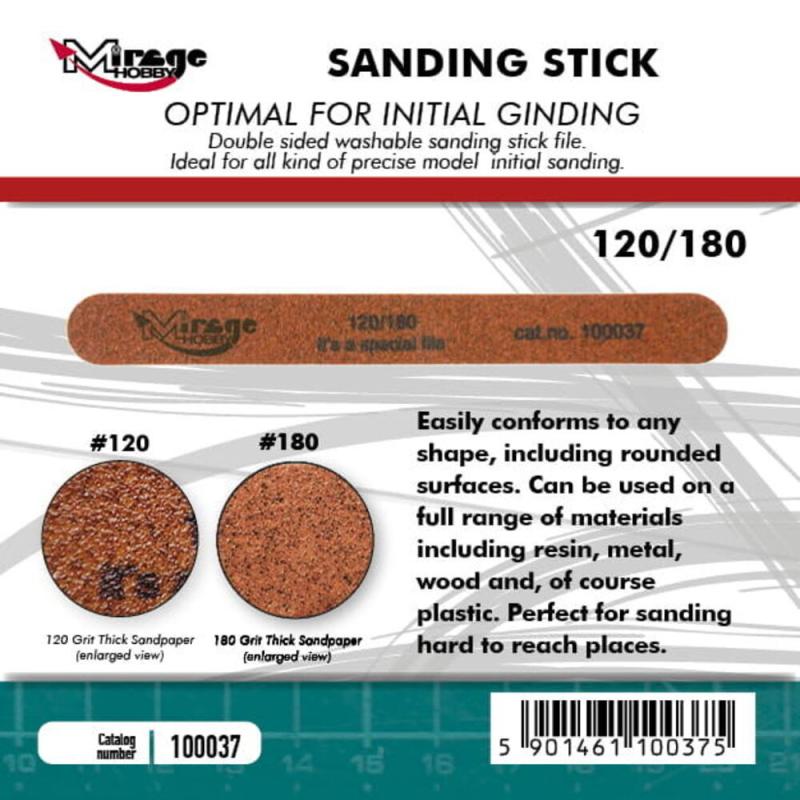 Sanding Stick Double Grid 120/180 Sanding Stick Double Grid 120/180 von Mirage Hobby