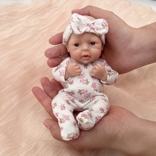 Mire & Mire Reborn Babypuppen 7 Zoll Mädchen Silikon Puppe Mini Realistische Babypuppen Silikon Ganzkörper Handgefertigt Mire & Mire Reborn Babypuppen 7 Zoll Mädchen Silikon Puppe Mini Realistische Babypuppen Silikon Ganzkörper Handgefertigt von Mire & Mire