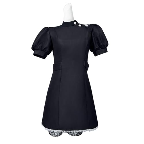 Mirodo Kitagawa Marin Cosplay Kostüm Anime Puppe Krankenschwester Uniform Schwarzes Kleid Spitzen Outfit,Black-3XL von Mirodo