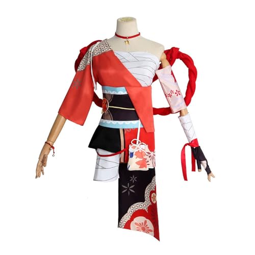 Mirodo Naganohara Yoimiya Cosplay Kostüm Spiel Frauen Uniform im japanischen Stil Halloween,Set-XXL von Mirodo