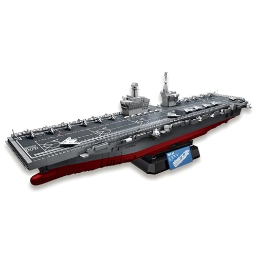 076 Amphibisches Angriffsschiff-Bausatz – 1:300 Kriegsschiff-Bausatz, Militärserie-Modell, Sammlerstück, Wohnaccessoire, Sammlerdisplay Erwachsene, Kreative Geschenke für Jungen, Männer (4526pcs) von MirthMakers