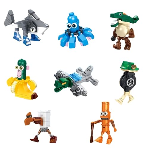 8 Pack Baukasten mit Fabelwesen – 480-teiliges Bauset mit seltsamen Zoon-Figuren, Fantasie-Modelle, STEM-Lernspielzeug, Belohnungen für den Unterricht, kreatives Geschenk für Erwachsene, Kinder 8 Pack Baukasten mit Fabelwesen – 480-teiliges Bauset mit seltsamen Zoon-Figuren, Fantasie-Modelle, STEM-Lernspielzeug, Belohnungen für den Unterricht, kreatives Geschenk für Erwachsene, Kinder von MirthMakers