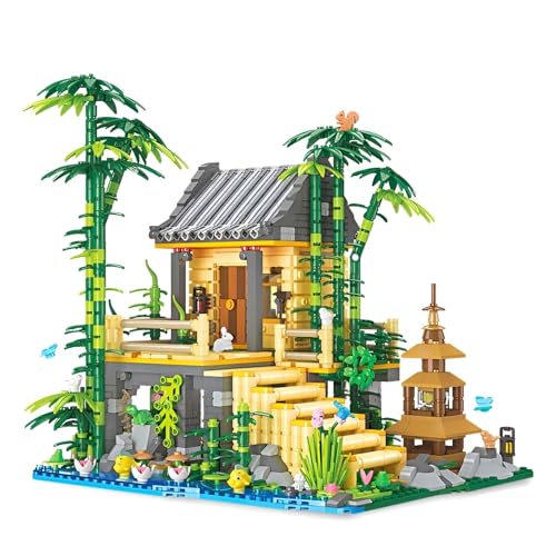 Bambus-Haus-Bausatz – 1945 Teile Panda-Hof-Bausatz, Sammlerstück Architekturmodell, Wohnaccessoire, Stadtbild, STEM-Lernspielzeug, Kreatives Geschenk für Erwachsene, Kinder ab 14 Jahren Bambus-Haus-Bausatz – 1945 Teile Panda-Hof-Bausatz, Sammlerstück Architekturmodell, Wohnaccessoire, Stadtbild, STEM-Lernspielzeug, Kreatives Geschenk für Erwachsene, Kinder ab 14 Jahren von MirthMakers