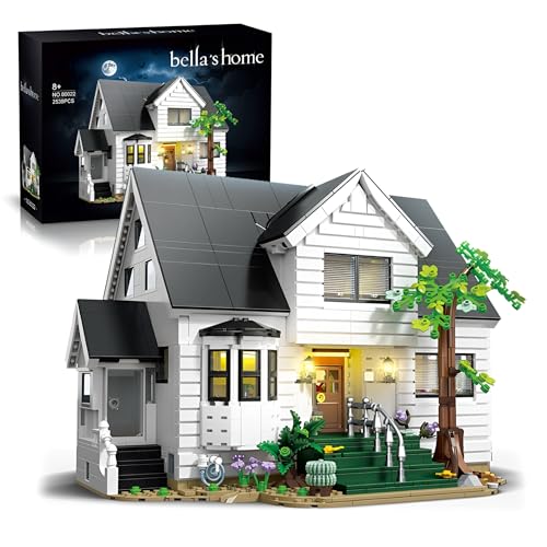 Bella's Hausbausatz – 2539-teiliges Bausatz-Set für EIN Spukhaus, Wohnaccessoire, Vampirvilla, Sammlermodell, Gruseliges DIY-Spielzeug, Kreatives Geschenk für Erwachsene, Filmfans von MirthMakers