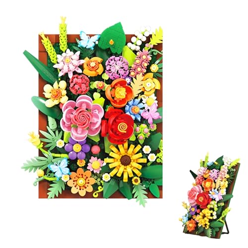 Botanischer Blumenrahmen-Bausatz – 1181-teiliges DIY-Blumenkunst-Bilderrahmen-Bauset, Enthält über 20 Blumenarten, Dekoration für das Homeoffice, Kreatives Geschenk für Erwachsene, Pflanzenliebhaber Botanischer Blumenrahmen-Bausatz – 1181-teiliges DIY-Blumenkunst-Bilderrahmen-Bauset, Enthält über 20 Blumenarten, Dekoration für das Homeoffice, Kreatives Geschenk für Erwachsene, Pflanzenliebhaber von MirthMakers
