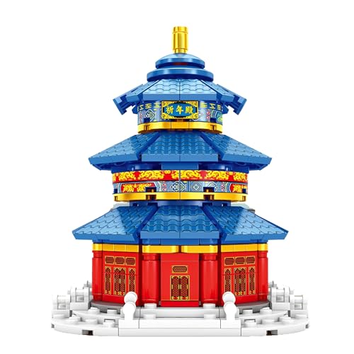 Chinesische Architektur Bauklötze SetZ für Erwachsene, 326PCS Kreatives Modell, Tempel des Himmels Berühmter Sammel-Baukasten, Heimdekoration für das Wohnzimmer, Geschenk für Kinder und Erwachsene Chinesische Architektur Bauklötze SetZ für Erwachsene, 326PCS Kreatives Modell, Tempel des Himmels Berühmter Sammel-Baukasten, Heimdekoration für das Wohnzimmer, Geschenk für Kinder und Erwachsene von MirthMakers