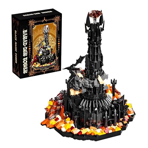 Dark Lord Castle Building Set – 1405-teiliges Bausatz-Set mit magischen Türmen, gotisches Schloss zum Selberbauen, Wohnaccessoire, mittelalterliches Fantasy-Bausatz-Spielzeug für Erwachsene, Sammler Dark Lord Castle Building Set – 1405-teiliges Bausatz-Set mit magischen Türmen, gotisches Schloss zum Selberbauen, Wohnaccessoire, mittelalterliches Fantasy-Bausatz-Spielzeug für Erwachsene, Sammler von MirthMakers