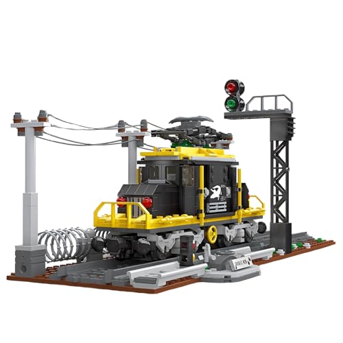 Krokodil-Zug-Bausatz – 669-teiliges City-Eisenbahn-Bauset mit Schienen, interaktives STEM-Spielzeug, Wohnaccessoire, Lokomotivmodell für Erwachsene Autoliebhaber, kreatives Geschenk für Kinder von MirthMakers