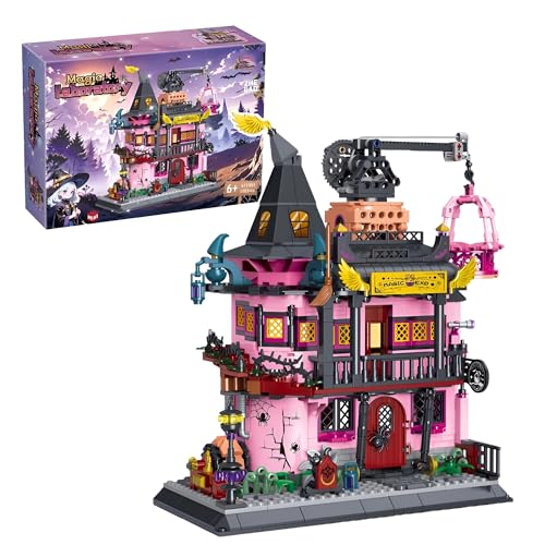 Magisches Labor Baustein-Set – 1822-teiliges Zauberburg-Modell mit aufsteigendem Turm, STEM-Lernspielzeug, DIY-Zauberlabor und Weihnachtsdeko – Kreativgeschenk für Kinder, Teens und Erwachsene Magisches Labor Baustein-Set – 1822-teiliges Zauberburg-Modell mit aufsteigendem Turm, STEM-Lernspielzeug, DIY-Zauberlabor und Weihnachtsdeko – Kreativgeschenk für Kinder, Teens und Erwachsene von MirthMakers