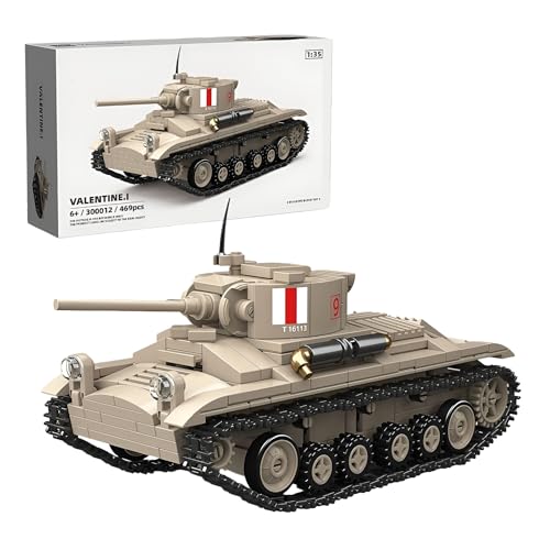 Militärischer Panzer Bausteine Set - 469PCS 1:35 Britische Infanterie Panzer MKIII Ziegel Kit, WWII Fahrzeug Modell mit authentischen Details, Armee Spielzeug, Heimdekor, Geschenk für Erwachsene Kind Militärischer Panzer Bausteine Set - 469PCS 1:35 Britische Infanterie Panzer MKIII Ziegel Kit, WWII Fahrzeug Modell mit authentischen Details, Armee Spielzeug, Heimdekor, Geschenk für Erwachsene Kind von MirthMakers