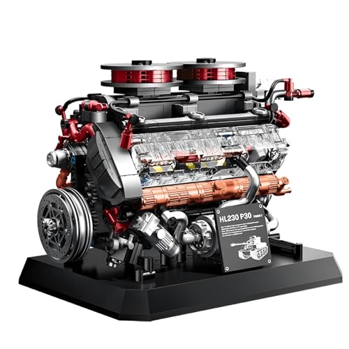 Militärischer Tiger-Panzer-Motor-Bausatz – 1236-teiliges Technik HL230-Bausatz, Deutsches Mechanikmodell aus Zweiten Weltkrieg, DIY-Wohnaccessoire, Kreatives Geschenk für Jungen und Männer von MirthMakers