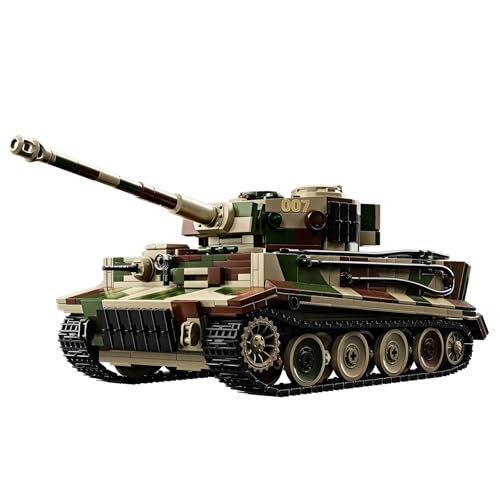 Militärpanzer-Bausatz – 1603 Teile Wittmann Tiger Panzer Bausatz aus Zweiten Weltkrieg, Deutsches Panzerfahrzeug-Sammlermodell für Erwachsene, Wohnaccessoire, Kreatives Geschenk für Jungen Männer von MirthMakers