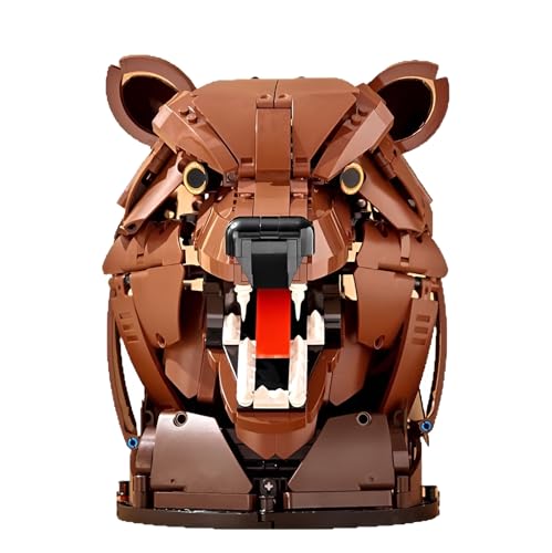 MirthMakers Bärenkopf-Bausatz – 1006-teiliges Bauset mit montierbaren Tierfiguren, Wanddekoration mit Wildtieren, STEM-Lernspielzeug, kreatives Geschenk für Erwachsene und Kinder ab 8 Jahren MirthMakers Bärenkopf-Bausatz – 1006-teiliges Bauset mit montierbaren Tierfiguren, Wanddekoration mit Wildtieren, STEM-Lernspielzeug, kreatives Geschenk für Erwachsene und Kinder ab 8 Jahren von MirthMakers