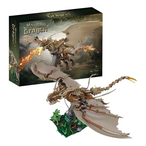 MirthMakers Bergdrachen-Bausatz – 886-teiliges Dinosaurier-Bausteinset, STEM-Lernspielzeug, Wohnaccessoire, Tiermodell, kreatives Geschenk für Erwachsene Sammler, Kinder ab 8 Jahren MirthMakers Bergdrachen-Bausatz – 886-teiliges Dinosaurier-Bausteinset, STEM-Lernspielzeug, Wohnaccessoire, Tiermodell, kreatives Geschenk für Erwachsene Sammler, Kinder ab 8 Jahren von MirthMakers
