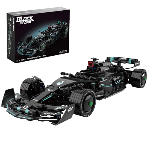 MirthMakers City F1 Rennwagen-Bausatz – 1:12 Sportwagen-Bausatz, MOC-Formel-Modell, Sammleredition, Technikspielzeug mit realistischen Funktionen, Erwachsene, Kinder(1157 Teile) von MirthMakers
