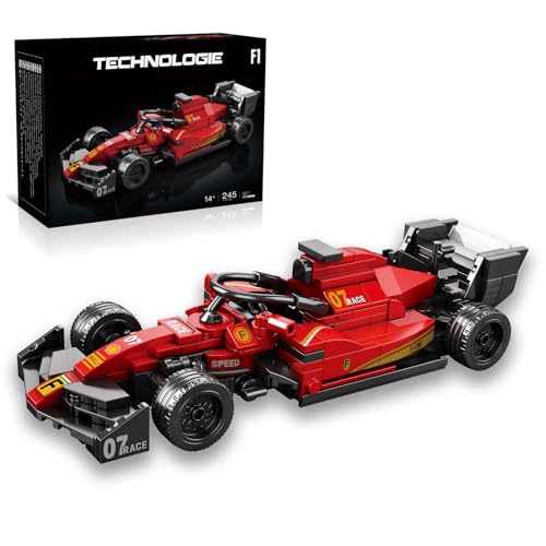 MirthMakers City F1 Rennwagen-Bausatz – 245-teiliges rotes Technik-Sportwagen-Bauset, MOC-Formel-Modell, Sammleredition, STEM-Lernspielzeug, Jungen und Männer ab 14 Jahren MirthMakers City F1 Rennwagen-Bausatz – 245-teiliges rotes Technik-Sportwagen-Bauset, MOC-Formel-Modell, Sammleredition, STEM-Lernspielzeug, Jungen und Männer ab 14 Jahren von MirthMakers