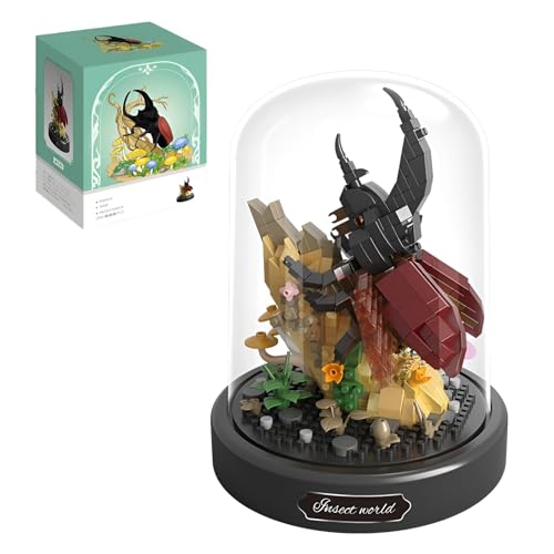 MirthMakers Einhorn-Insekten-Bausteine-Set – 569-teiliges Tier-Mikro-Bauset mit Vitrine, STEM-Lernspielzeug, Kreativer Baukasten und Deko-Blumenkasten, Erwachsene, Kinder MirthMakers Einhorn-Insekten-Bausteine-Set – 569-teiliges Tier-Mikro-Bauset mit Vitrine, STEM-Lernspielzeug, Kreativer Baukasten und Deko-Blumenkasten, Erwachsene, Kinder von MirthMakers