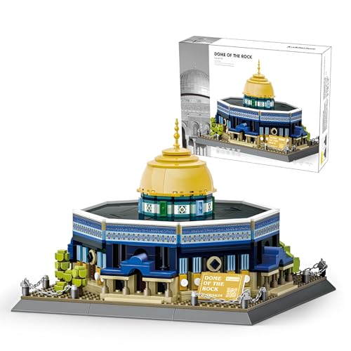 MirthMakers Felsendom Jerusalem Bauklötze Set, 983PCS Wohnkultur Architektur Baukasten, Berühmte Wahrzeichen Sammlung, Große Geschenkidee für Erwachsene und Kinder von MirthMakers