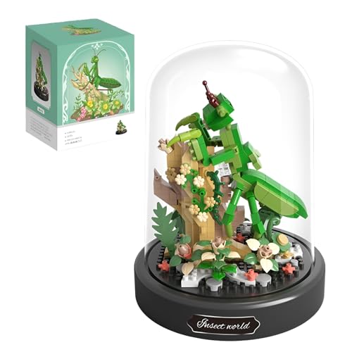 MirthMakers Gottesanbeterin-Insekten-Bausteine-Set – 400-teiliges Tier-Mikro-Bauset mit Vitrine, Naturmodell-Sammlung, Deko für Zuhause & Büro, STEM-Lernspielzeug, Erwachsene & Kinder MirthMakers Gottesanbeterin-Insekten-Bausteine-Set – 400-teiliges Tier-Mikro-Bauset mit Vitrine, Naturmodell-Sammlung, Deko für Zuhause & Büro, STEM-Lernspielzeug, Erwachsene & Kinder von MirthMakers
