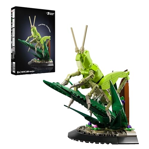 MirthMakers Grasshopper-Bausatz – 408-teiliges Bauset mit springenden Insekten, Natur-Modellkollektion, DIY-Konstruktion, STEM-Lernspielzeug, Erwachsene und Kinder von MirthMakers