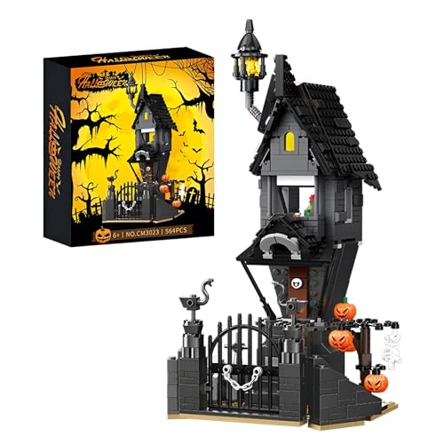 MirthMakers Halloween Spukhaus Bausteinset – 564PCS Horror-Burg-Bausteinset, Kürbisse und Skelettgeister, Wohnaccessoires, Gruselige DIY-Spielzeuge, Kreative Geschenke für Erwachsene, Kinder MirthMakers Halloween Spukhaus Bausteinset – 564PCS Horror-Burg-Bausteinset, Kürbisse und Skelettgeister, Wohnaccessoires, Gruselige DIY-Spielzeuge, Kreative Geschenke für Erwachsene, Kinder von MirthMakers
