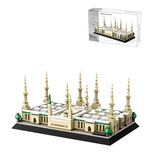 MirthMakers Haus Architektur Baustein Set, 594 Teile Medina Prophet Mosque Bausteine Bausatz, Weltberühmtes Architektur ModellBausatz, Kreative Geschenke für Kinder Erwachsene MirthMakers Haus Architektur Baustein Set, 594 Teile Medina Prophet Mosque Bausteine Bausatz, Weltberühmtes Architektur ModellBausatz, Kreative Geschenke für Kinder Erwachsene von MirthMakers