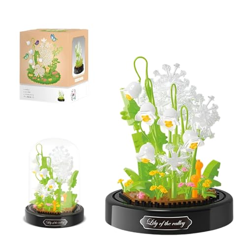 MirthMakers Maiglöckchen-Bausteinset – 480-teiliges Blumenbausteinset mit Vitrine, künstlichen Blumen, botanischer Kollektion, eleganter Wohnraumdekoration, Frauen und Mädchen MirthMakers Maiglöckchen-Bausteinset – 480-teiliges Blumenbausteinset mit Vitrine, künstlichen Blumen, botanischer Kollektion, eleganter Wohnraumdekoration, Frauen und Mädchen von MirthMakers