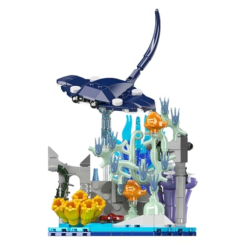 MirthMakers Manta Ray Bausteinset – 411-teiliges Bausteinset mit Meerestieren, Tiefseeleben, fantastisches Naturmodell, STEM-Lernspielzeug, Wohnaccessoire, perfekt für Erwachsene und Kinder MirthMakers Manta Ray Bausteinset – 411-teiliges Bausteinset mit Meerestieren, Tiefseeleben, fantastisches Naturmodell, STEM-Lernspielzeug, Wohnaccessoire, perfekt für Erwachsene und Kinder von MirthMakers