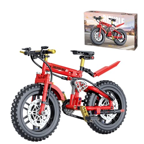 MirthMakers Rotes Mountainbike-Bausteine-Set – 235-teiliges Offroad-Fahrrad-Modell-Bauset, STEM-Lernspielzeug, Deko für Zuhause & Büro, Erwachsene & Kinder ab 6 Jahren MirthMakers Rotes Mountainbike-Bausteine-Set – 235-teiliges Offroad-Fahrrad-Modell-Bauset, STEM-Lernspielzeug, Deko für Zuhause & Büro, Erwachsene & Kinder ab 6 Jahren von MirthMakers