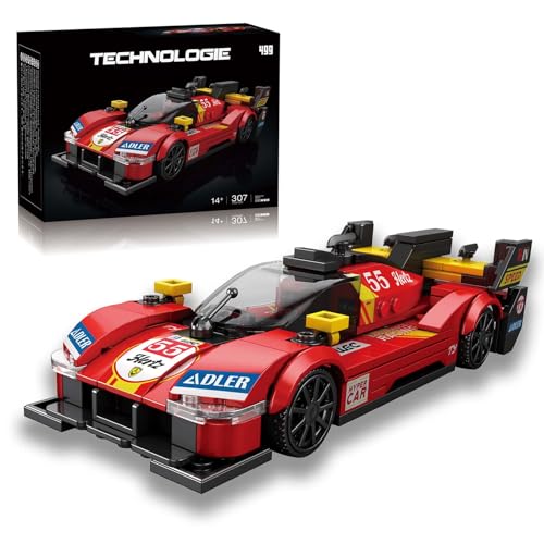 MirthMakers Supercar-Bausatz – 307-teiliges Rotes Technik-Rennwagen-Bauset, Sammlermodell eines Sportwagens, Wohnaccessoire, STEM-Lernspielzeug, Jungen und Männer ab 14 Jahren MirthMakers Supercar-Bausatz – 307-teiliges Rotes Technik-Rennwagen-Bauset, Sammlermodell eines Sportwagens, Wohnaccessoire, STEM-Lernspielzeug, Jungen und Männer ab 14 Jahren von MirthMakers