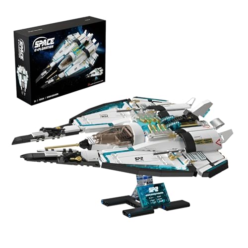 MirthMakers Technik Space Exploration Bausatz, Interstellar Cruise Fighter Bausatz mit Display-Ständer, Sci-Fi-Sammlermodell, STEM-Lernspielzeug, Wohnaccessoire, Geschenk für Kinder und Erwachsene MirthMakers Technik Space Exploration Bausatz, Interstellar Cruise Fighter Bausatz mit Display-Ständer, Sci-Fi-Sammlermodell, STEM-Lernspielzeug, Wohnaccessoire, Geschenk für Kinder und Erwachsene von MirthMakers