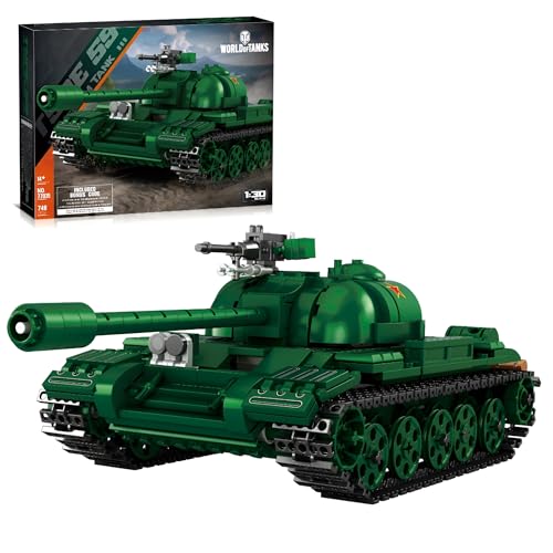 MirthMakers Typ 59 Panzer-Bausatz – 1:30 Militär-LKW-Bausatz, Sammlerfahrzeugmodell, Wohnaccessoire, STEM-Lernspielzeug, Panzer-Fans ab 14 Jahren (748 Teile) von MirthMakers