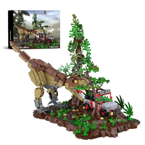MirthMakers Tyrannosaurus Rex Baukasten Set, Dinosaurierpark Bauklötze Kit, Dino Verfolgungsjagd Autoszene, STEM Bildungsspielzeug, Erwachsene und Kinder ab 14 Jahren MirthMakers Tyrannosaurus Rex Baukasten Set, Dinosaurierpark Bauklötze Kit, Dino Verfolgungsjagd Autoszene, STEM Bildungsspielzeug, Erwachsene und Kinder ab 14 Jahren von MirthMakers
