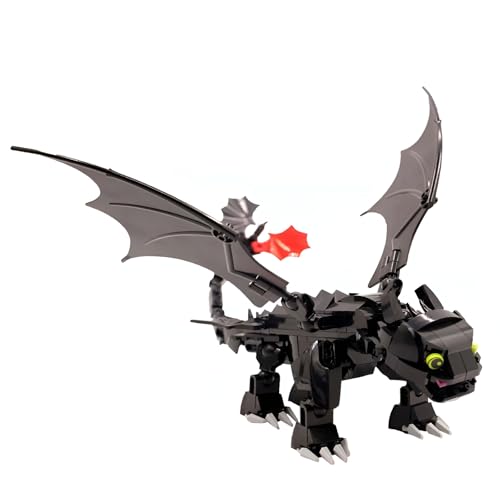 Mystisches Drachen-Bausteinset – 237-teiliges Schwarzes Anime-Dinosaurier-Bausteinset, Fantasie-Modell, DIY-Spielset, Interaktives STEM-Spielzeug, Wohnaccessoire, Kreative Geschenk für Kinder, Sammler Mystisches Drachen-Bausteinset – 237-teiliges Schwarzes Anime-Dinosaurier-Bausteinset, Fantasie-Modell, DIY-Spielset, Interaktives STEM-Spielzeug, Wohnaccessoire, Kreative Geschenk für Kinder, Sammler von MirthMakers