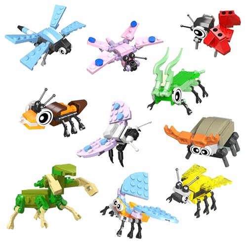 Niedliches Insekten-Bausteine-Set – 720 Teiliges Tier-Bausteine-Kit mit Schmetterling und 10 weiteren Modellen, Klassenzimmer Belohnung, STEM-Lernspielzeug, Kreatives Geschenk für Kinder ab 6 Jahren Niedliches Insekten-Bausteine-Set – 720 Teiliges Tier-Bausteine-Kit mit Schmetterling und 10 weiteren Modellen, Klassenzimmer Belohnung, STEM-Lernspielzeug, Kreatives Geschenk für Kinder ab 6 Jahren von MirthMakers