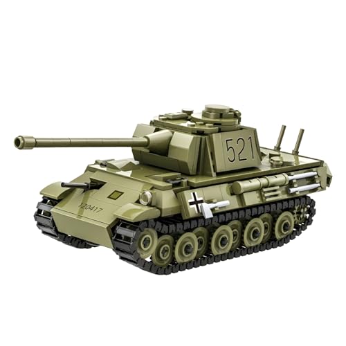 Panther Tank Building Block Set - 638PCS WWII Deutscher Militärpanzer Mini Bricks Kit, Armee Spielzeug für Kid, Historische Sammlung Modell, Heimdekor, Geschenk für Geschichte Enthusiasten Panther Tank Building Block Set - 638PCS WWII Deutscher Militärpanzer Mini Bricks Kit, Armee Spielzeug für Kid, Historische Sammlung Modell, Heimdekor, Geschenk für Geschichte Enthusiasten von MirthMakers