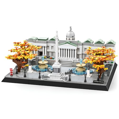 Trafalgar Square Bausteine-Set – 1245 Teile Londoner Wahrzeichen Bausteine-Set, Stadtansicht, , Dekoration für das Homeoffice, kreatives Geschenk für Erwachsene und fortgeschrittene Baumeister Trafalgar Square Bausteine-Set – 1245 Teile Londoner Wahrzeichen Bausteine-Set, Stadtansicht, , Dekoration für das Homeoffice, kreatives Geschenk für Erwachsene und fortgeschrittene Baumeister von MirthMakers