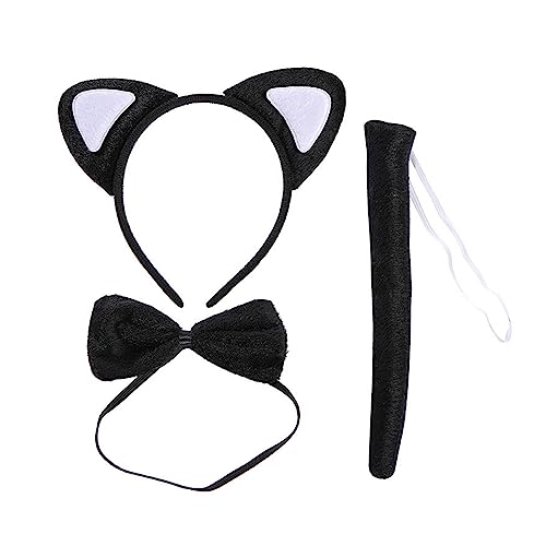 Halloween Tierohren Haarreifen und Schwanz Set Cosplay Party Kostüm Verkleiden Zubehör für Party Cosplay Cartoon Kopfbedeckung Kätzchen Zubehör Kopfbedeckung Halloween Tierohren Haarreifen und Schwanz Set Cosplay Party Kostüm Verkleiden Zubehör für Party Cosplay Cartoon Kopfbedeckung Kätzchen Zubehör Kopfbedeckung von Mirweon