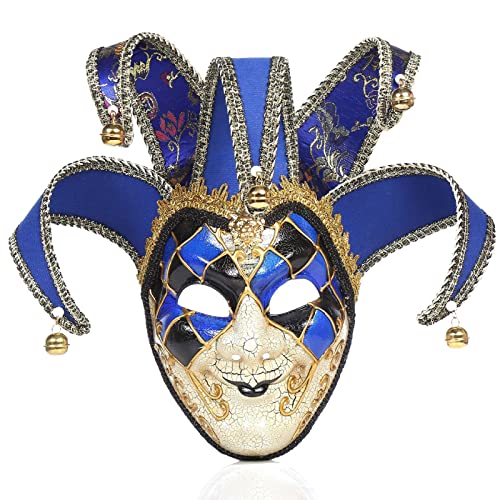 Mardi Gras Narren-Maske, Musik, Mardi, Wanddekoration, Kunstsammlung, komplettes Gesicht, für Party-Maskerade Mardi Gras Narren-Maske, Musik, Mardi, Wanddekoration, Kunstsammlung, komplettes Gesicht, für Party-Maskerade von Mirweon
