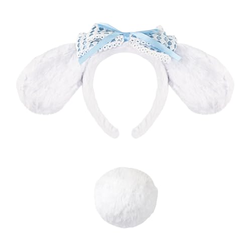 Mirweon 1/2/3-teiliges Hundekostüm-Zubehör-Set mit Hundeohren, Stirnband, Schwanz, Tutus, Rock, Zubehör-Set, Kinder-Tierverkleidungs-Set Mirweon 1/2/3-teiliges Hundekostüm-Zubehör-Set mit Hundeohren, Stirnband, Schwanz, Tutus, Rock, Zubehör-Set, Kinder-Tierverkleidungs-Set von Mirweon
