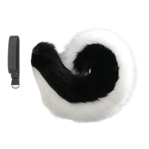 Mirweon 1/2 x Tierohren-Haarbänder, Tierschwanz, Hundekostüme, Hundeohren, Stirnband, Kunstpelz, Schwanz, Halloween, Cosplay, Party, Kostüme, Halloween, Cosplay-Kostüm von Mirweon