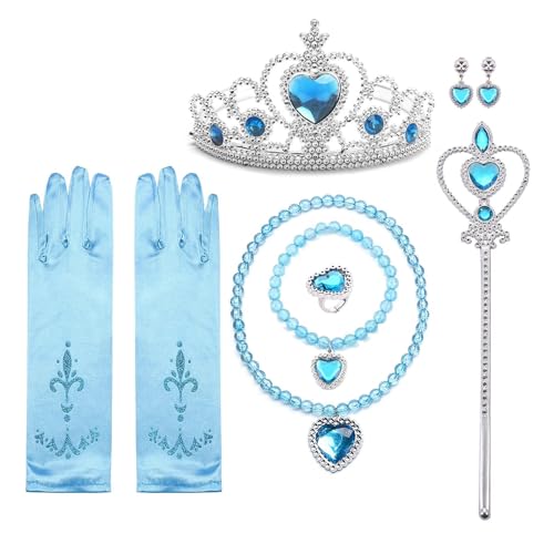 Mirweon 1 Set Mädchen Cosplay Zubehör Haar Krone Stirnband Handschuhe Zopf für Verkleidungen und Kostümpartys Mirweon 1 Set Mädchen Cosplay Zubehör Haar Krone Stirnband Handschuhe Zopf für Verkleidungen und Kostümpartys von Mirweon