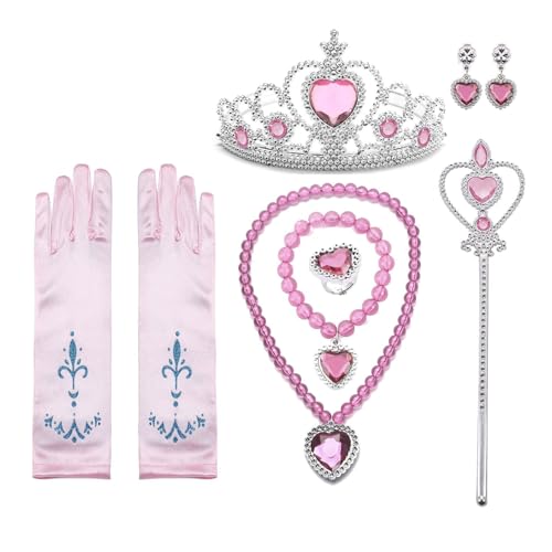 Mirweon 1 Set Mädchen Cosplay Zubehör Haar Krone Stirnband Handschuhe Zopf für Verkleidungen und Kostümpartys Mirweon 1 Set Mädchen Cosplay Zubehör Haar Krone Stirnband Handschuhe Zopf für Verkleidungen und Kostümpartys von Mirweon
