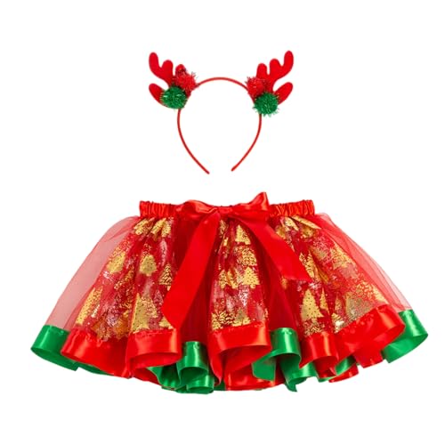 Mirweon 2-teiliges Weihnachts-Party-Kostüm-Set, Weihnachts-Rentier, Stirnband mit Tutus-Rock, Weihnachten, Cosplay-Kostüme, Zubehör Mirweon 2-teiliges Weihnachts-Party-Kostüm-Set, Weihnachts-Rentier, Stirnband mit Tutus-Rock, Weihnachten, Cosplay-Kostüme, Zubehör von Mirweon