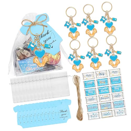 Mirweon 6/20 Stück Babyfüße-Anhänger-Set, Partyzubehör, inklusive Beutel mit Kordelzug, Hängeetikett für Babypartys, Hochzeiten Mirweon 6/20 Stück Babyfüße-Anhänger-Set, Partyzubehör, inklusive Beutel mit Kordelzug, Hängeetikett für Babypartys, Hochzeiten von Mirweon
