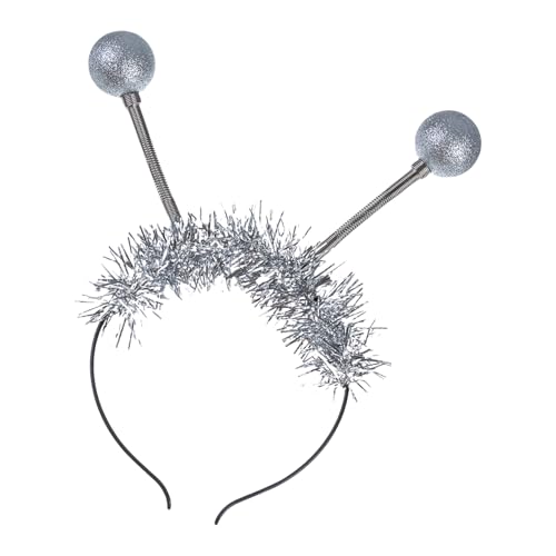Mirweon Alien Designs Haarreif mit leuchtenden und Federkugeln, Haarschmuck, Kopfschmuck für Halloween und Feiern von Mirweon