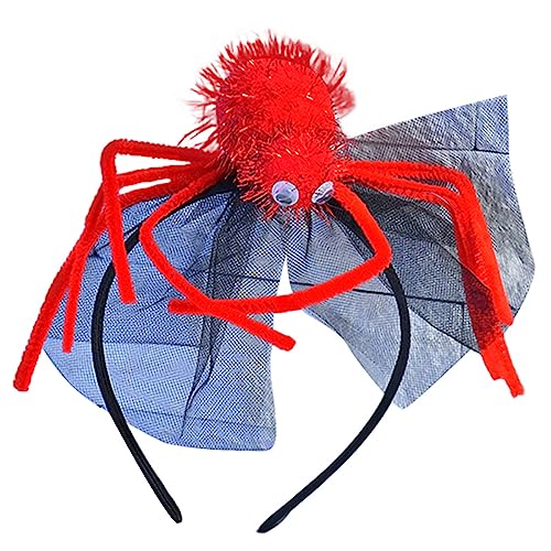 Mirweon Araneid Haarreif für Kinder, Halloween-Dekoration, Themenpartys, dunkles Araneid-Haarband mit buntem Lametta von Mirweon