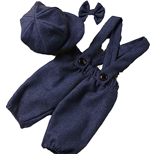 Mirweon Baby-Fotografie-Requisiten, Gentleman-Uniform, Schirm-Overall, Foto-Outfit, Neugeborene, Fotokleidung, Kleinkind-Posieranzug, 3-teilig Mirweon Baby-Fotografie-Requisiten, Gentleman-Uniform, Schirm-Overall, Foto-Outfit, Neugeborene, Fotokleidung, Kleinkind-Posieranzug, 3-teilig von Mirweon