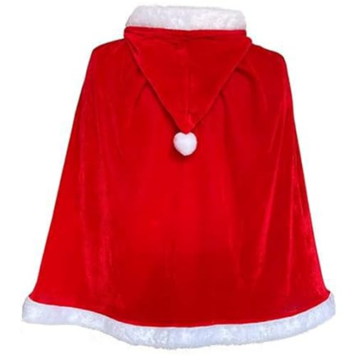 Mirweon Bequemes Weihnachtsmann-Kostüm für Weihnachten, Party, Kostüm, Kostüm, Zubehör, für Erwachsene und Kinder, Nikolausmütze von Mirweon